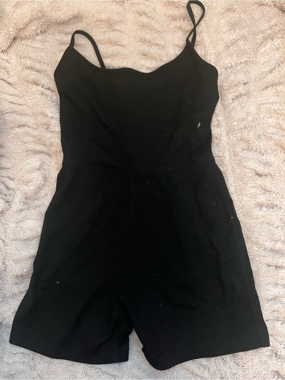 Garage Black Spaghetti Strap Romper